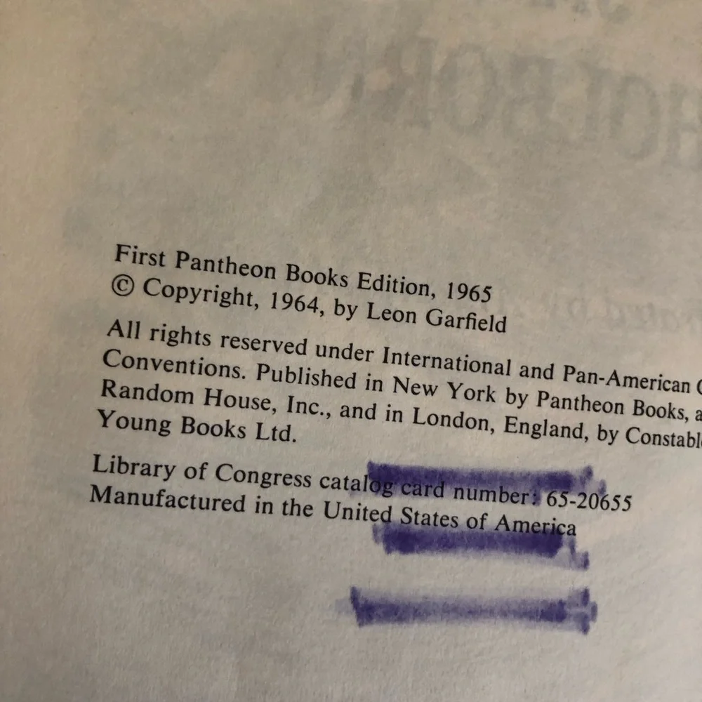 vtg Book Jack Holborn by Leon Garfield Hard Cover